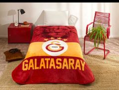 Taç Lisanslı Galatasaray klasik Aslan Tek Kişilik Battaniye