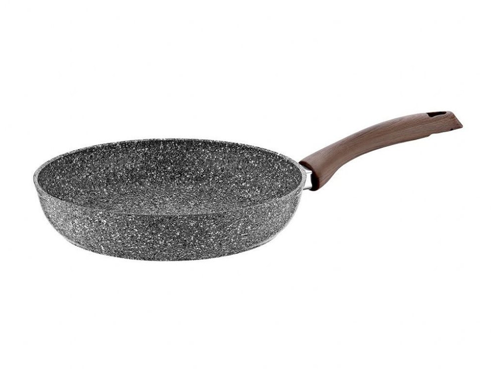 Taç Granit Plus Tava Ahşap Sap Gri - 26 cm