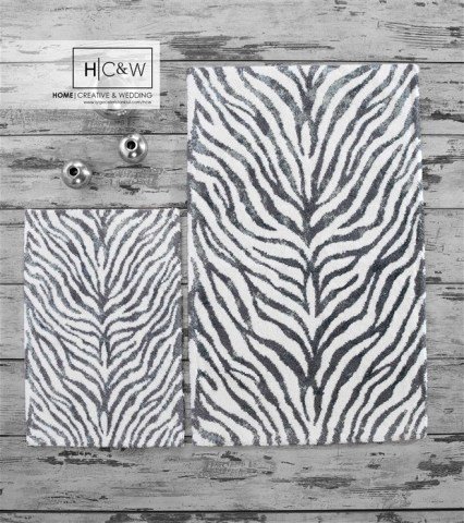 HC&W Safari 2' Li Banyo Paspas Seti 40x60 + 60x100 Ekru