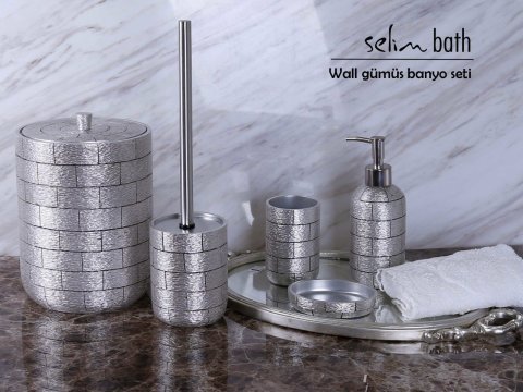 By Selim Wall Banyo Seti - Gümüş