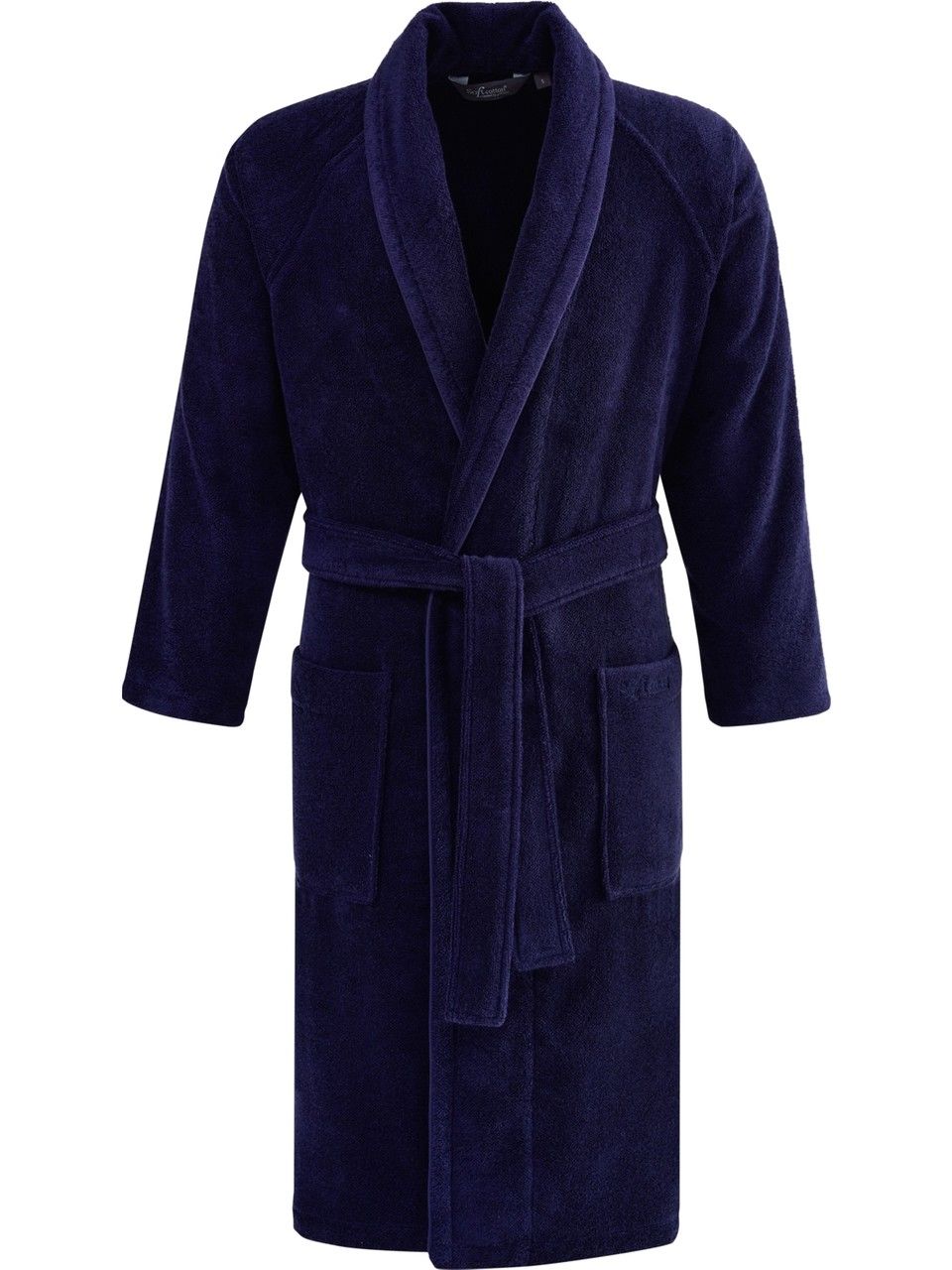 Soft Cotton Premıum Erkek Bornoz Lacivert 2li set L