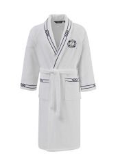 Soft Cotton Marine Erkek Bornoz Beyaz L beden