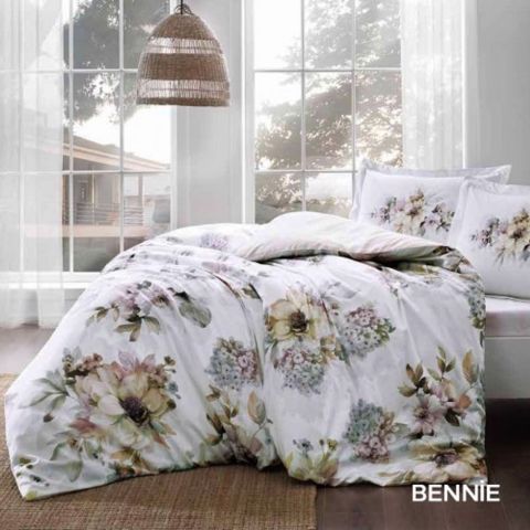 Taç bennie pamuk saten çift kişilik nevresim takımı