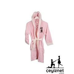 Özdilek Minnie Happy Lisanslı Çocuk Bornoz 7-8 yaş
