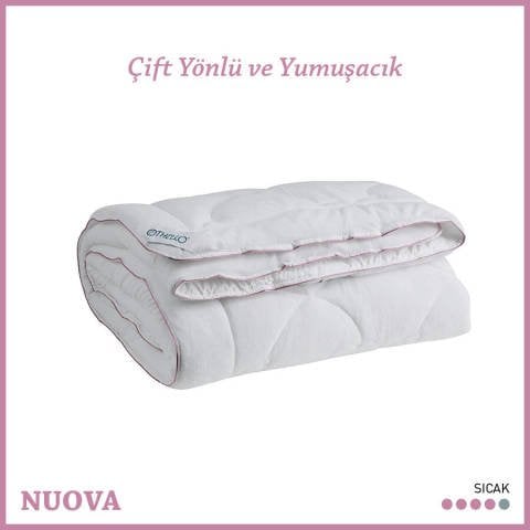 Othello Nuova Tek Kişilik Çift Yönlü Yumuşak Yorgan 155x215 Cm