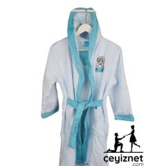 Özdilek Frozen Snowfleak Lisanslı Çocuk Bornoz 7-8 yaş