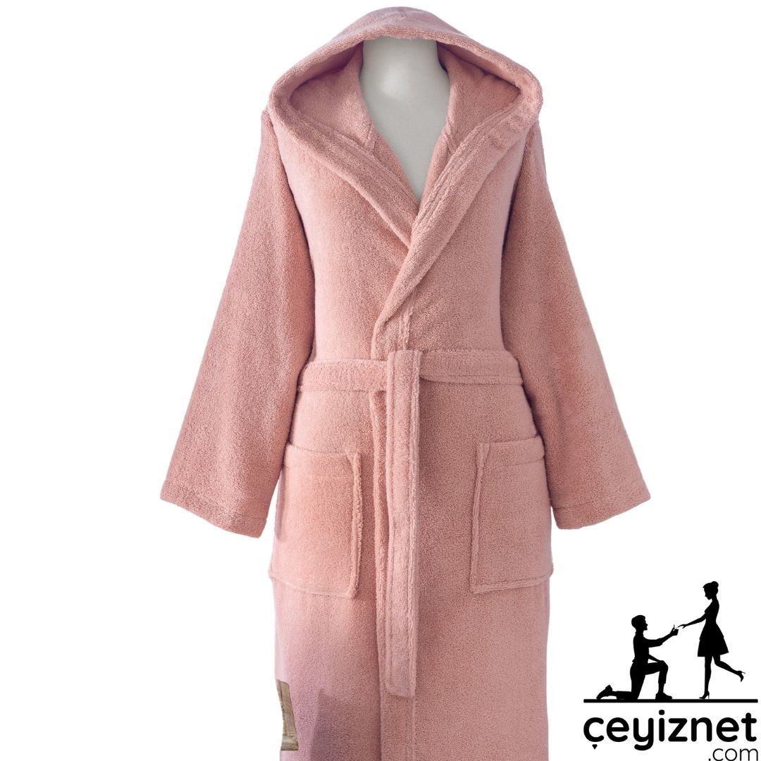 Özdilek Woven kapüşonlu Bornoz Tarçın