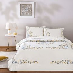 Taç Pike Takımı Charmy Çift Kişilik Mavi 200x230cm