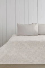 Taç Çift Kişilik Jakar Pike takımı Callıe Taş 230x250cm
