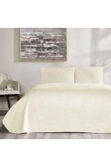 Taç Çift Kişilik Jakar Pike takımı Vignes Beyaz 230x250cm
