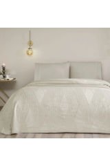 Taç Çift Kişilik Jakar Pike takımı Flava Gri 230x250cm