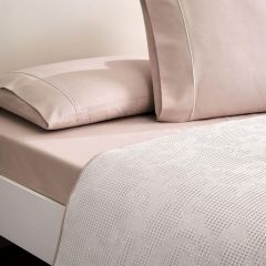 Taç Çift Kişilik Jakar Pike takımı Tresor Pudra 230x250cm
