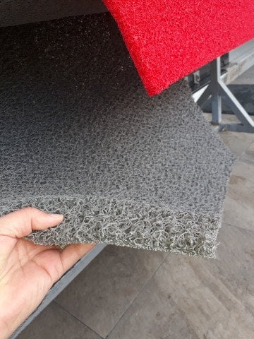 Kıvırcık Paspas Gri Genişlik 100cm Kesme Metreişi