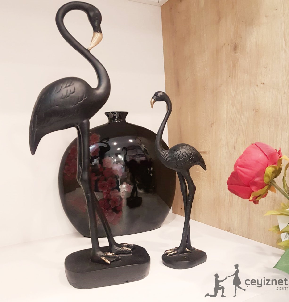 Anne Ve Yavru Flamingo 2 Li Set