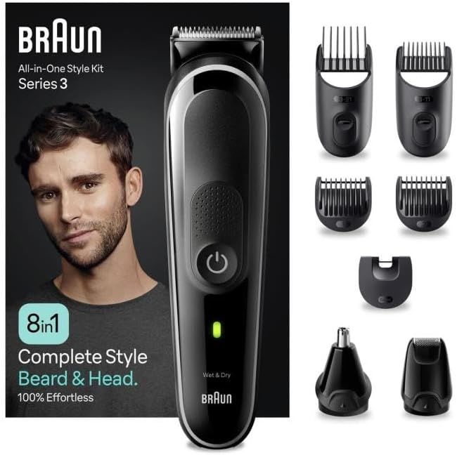 Braun Series 3 MGK3440 Traş makine 8’i 1 Arada Erkek Bakım Kiti