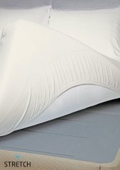 Stretch Classic Çarşaf Çift Kişilik Beyaz - 160x200 cm