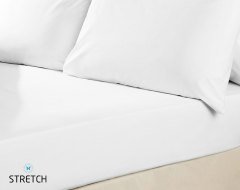 Stretch Classic Çarşaf Çift Kişilik Beyaz - 160x200 cm