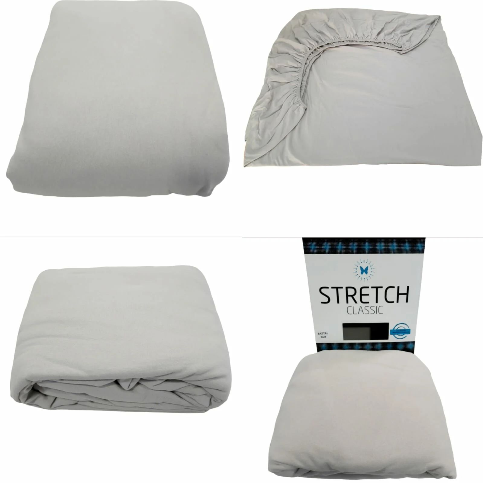 Stretch Classic Çarşaf Tek Kişilik Taş rengi  100x200 cm