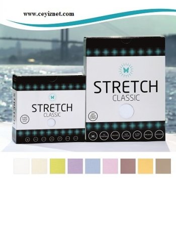 Stretch Classic Çarşaf Tek Kişilik Bej - 100x200 cm