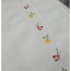 Özdilek Minimale Nakışlı  2'li El Yüz Havlusu 45x90 cm