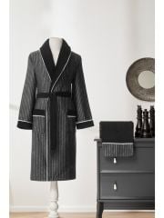 Özdilek Maskülen Noir siyah Bornoz S/M