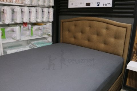 Stretch Classic Çarşaf King Size Battal Boy Çift Kişilik Antrasit - 200x200 cm