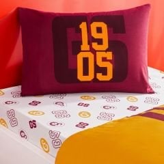 Taç Galatasaray Lisanslı Şampiyon Aslan Nevresim Takımı - Tek Kişilik, %100 Pamuk
