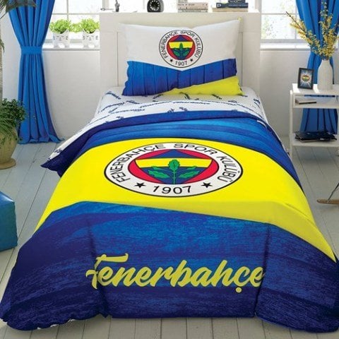 Taç Lisanslı Fenerbahçe Wooden Tek Kişilik Nevresim Takımı