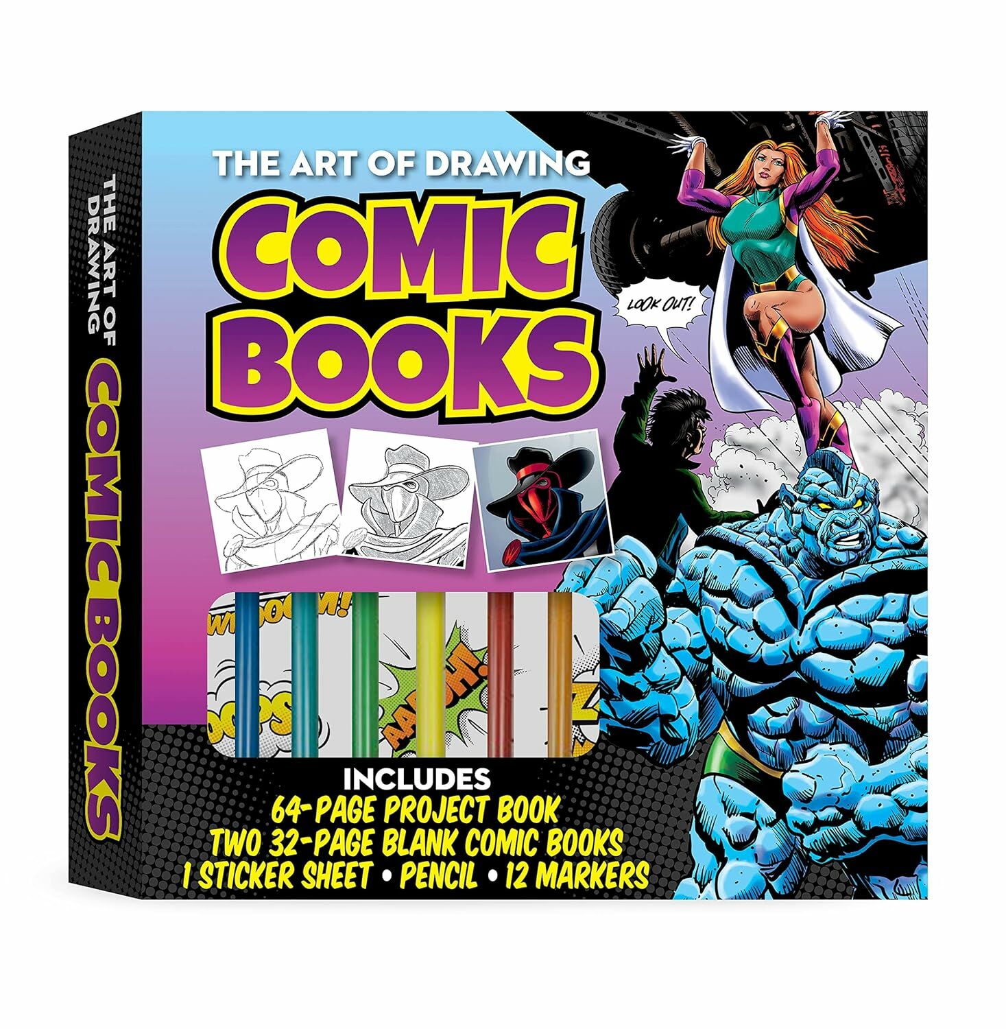 The Art of Drawing Comic Books Kit: Learn to draw comic book characters and create your own comic books