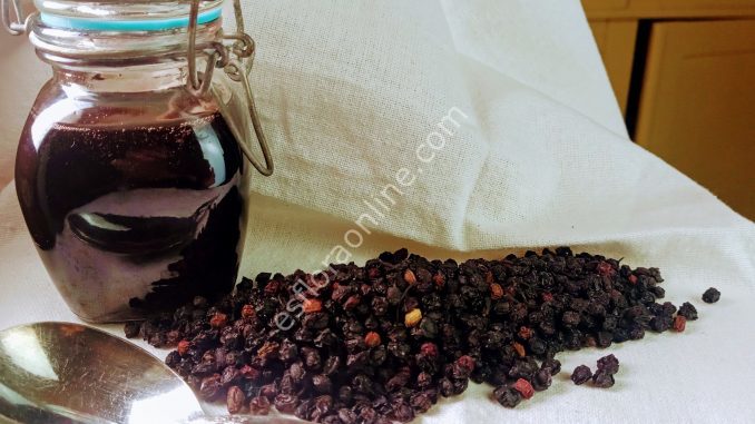 Kara mürver meyvesi kurusu - Sambucus nigra - 500 gram