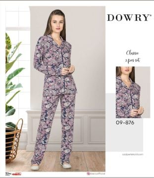 Dowry 09-876 Uzun Kol Bayan Pijama Takımı