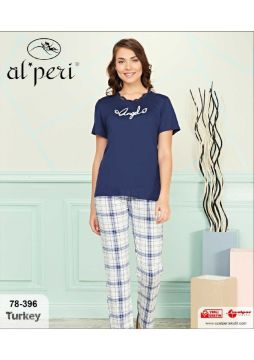 Alperi 78-396 Bayan Kısa Kol Pijama Takım