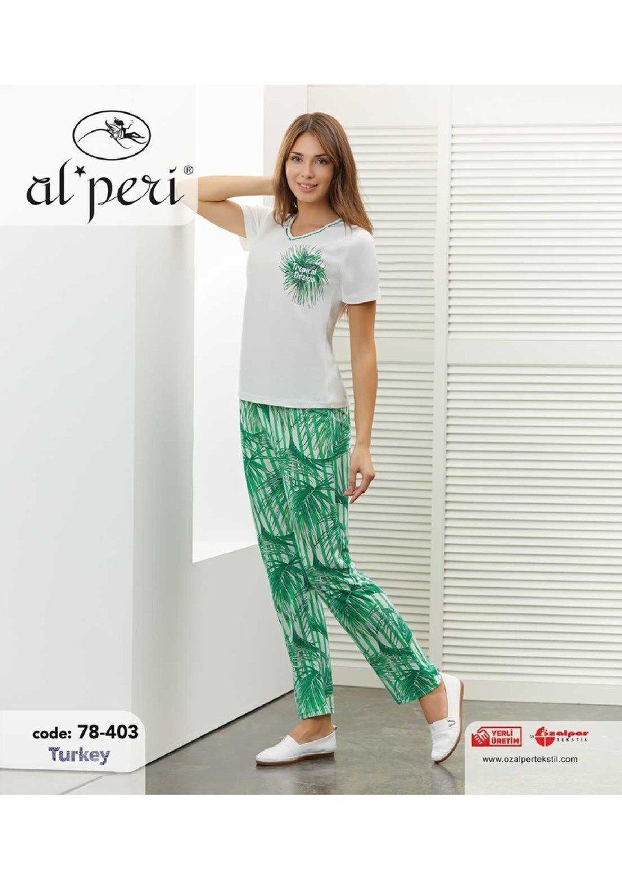 Alperi 78-403 Bayan Kısa Kol Pijama Takım