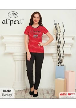 Alperi 78-365 Bayan Kısa Kol Pijama Takım