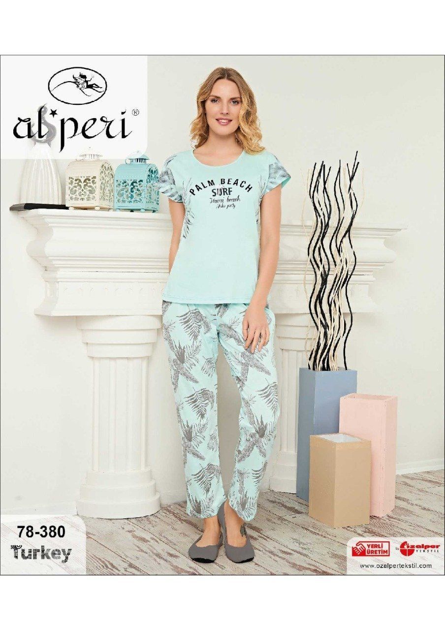 Alperi 78-380 Bayan Kısa Kol Pijama Takım