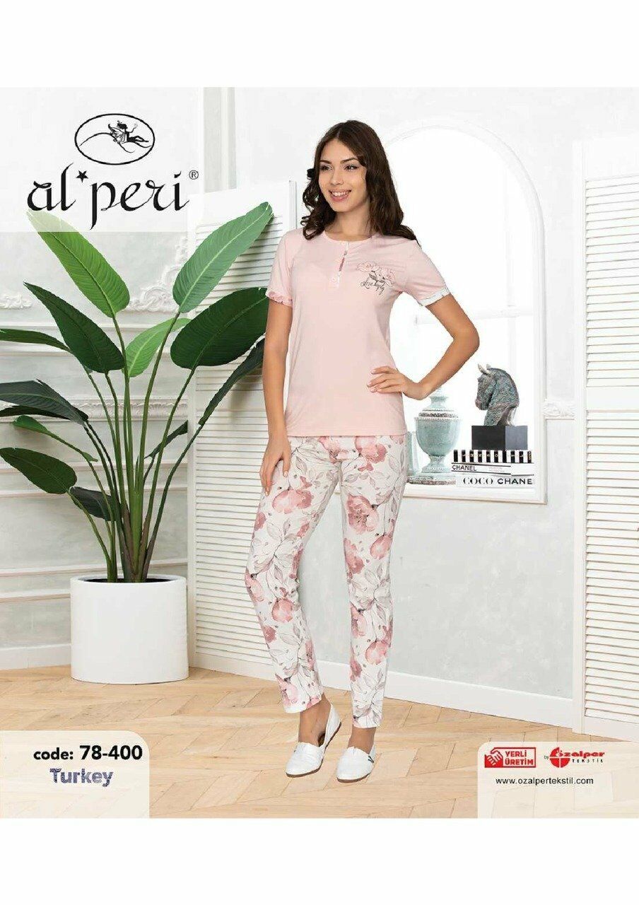 Alperi 78-400 Bayan Kısa Kol Pijama Takım