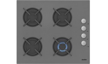 Simfer Silver İkili Ankastre Cam Set (7335 Fırın 3537 Ocak)