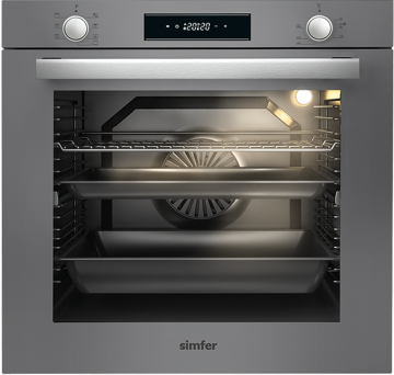 Simfer Silver Ankastre Cam Set 2 (7335 Fırın 3537 Ocak 9615 Davlumbaz)