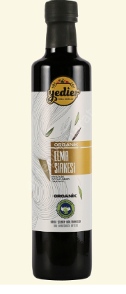 Yedier Organik Elma Sirkesi 500 ml