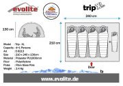 Evolite Trip XL Monodome 4+1 Kişilik Kamp Çadırı