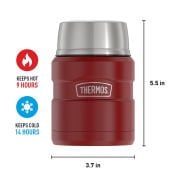 Thermos SK3000 Stainless King Yemek Termosu 0,47L Matte Rustic Red 075126