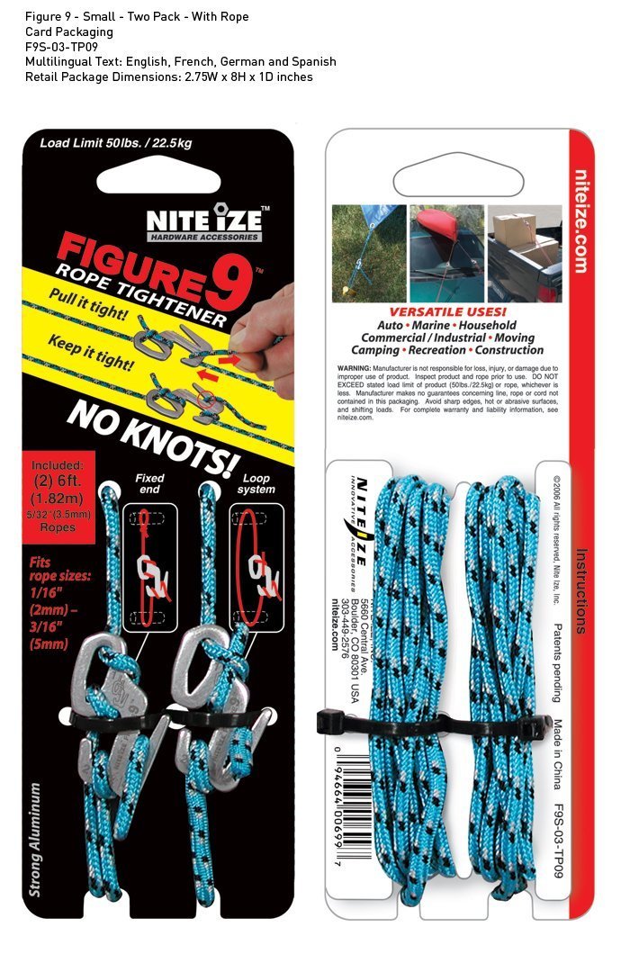 Nite-ize Figure9 Small Two Pack With Rope