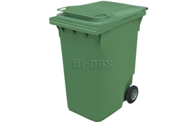 Plastik 360 litre tekerlekli çöp konteyneri ÇK-600