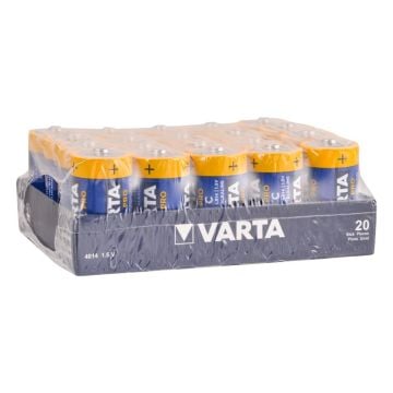 Varta 4014 Endüstriyel Pro Alkalin C Size Orta Boy Pil 20li