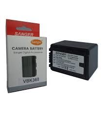 Sanger Panasonic VBK360 3.7V 3400mAh 12.6Wh Li-ion Kamera Bataryası