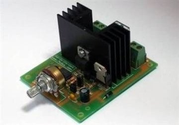 Çift yönlü 5Amp. PWM DC motor hız kontrol devresi