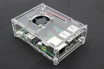 Raspberry Pi 2 Yarı Saydam Şeritli Kutu