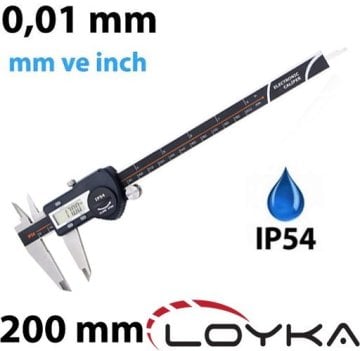 Loyka 5110-200 Dijital Kumpas 0-200mm (IP54 Korumalı)