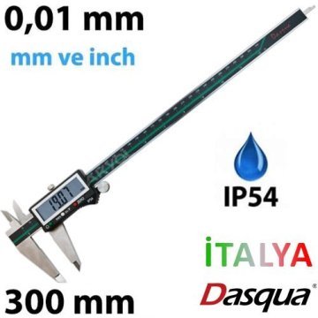 Dasqua 2310-7115 Dijital Kumpas 0-300 mm (IP54 Korumalı)