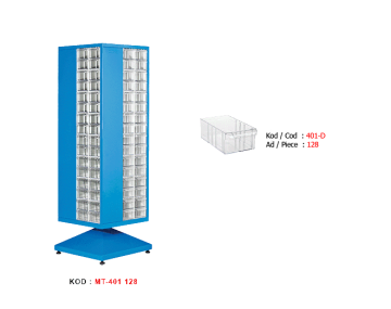 MT-401-128  Çekmeceli Dönen Dolap